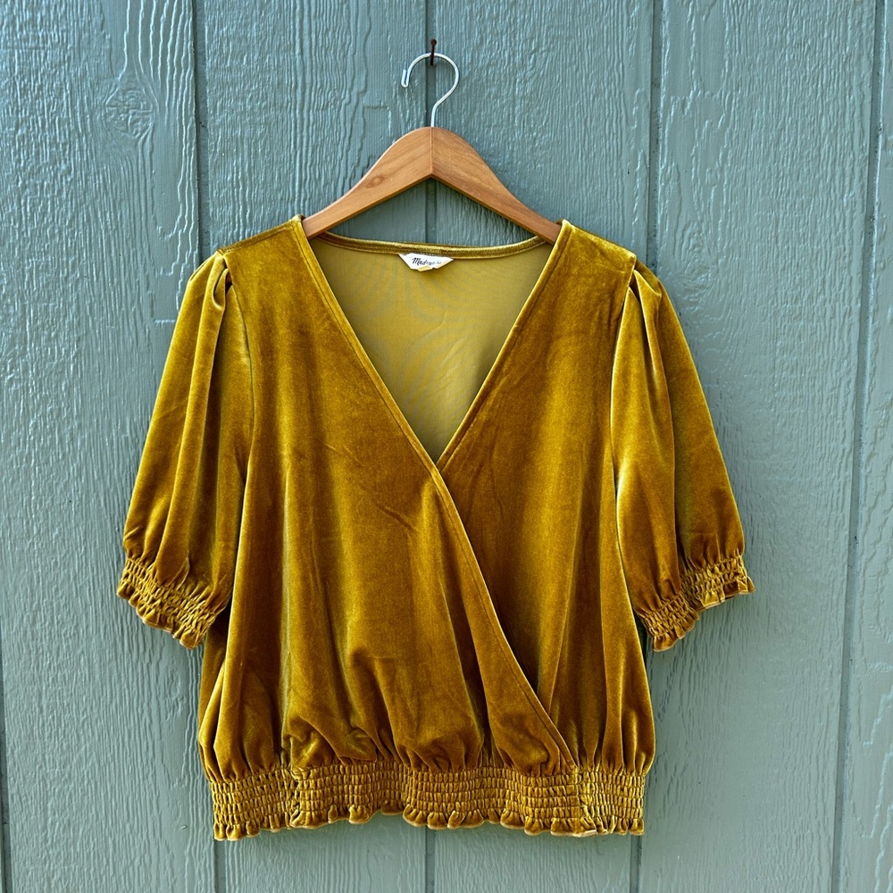 Madewell Velvet Blouse